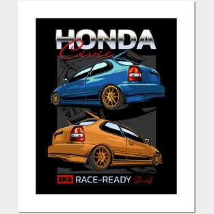 Civic EK9 Race Ready Posters and Art